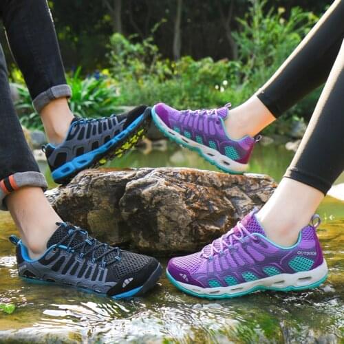 Wading Shoes Men And Women Seaside Barefoot Beach Shoes Water Swimming Shoes Outdoor Sports Hiking Quick-drying River Shoes Wome