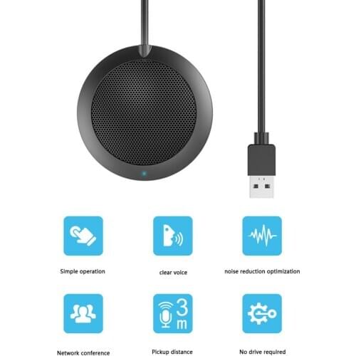 Usb Plug Computer Tabletop Omnidirectional Condenser Microphone Desktop Laptop Conference Mic For Recording,Gaming,Video Call