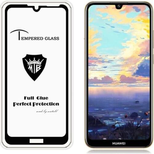 Full Glue Cover Tempered Glass Screen Protector for Huawei Y6s 2019 JAT-L29 JAT-LX1 Huawei Y6 2019 Y7 2019 Y5 2019 Glass Film