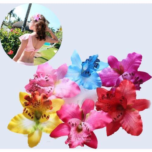 1Pcs Boho Women Hairpins Thailand Orchid Flower Hair Clips DIY Handmade Barrettes Girl Hair Accessories Beach Wedding Decoration