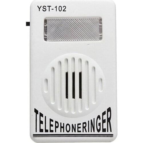 1 PC 95dB Extra-Loud Telephone Ringer Phone Ring Amplifier Ringing Help Strobe Light Bell Sound Landline Ringer Sound Ringtones
