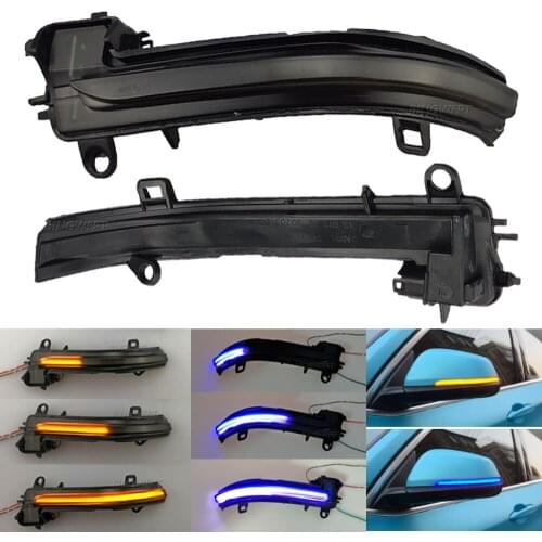 2pcs Dynamic Blinker For X2 X1 F48 F49 2 series F45 F46 F52 1 series Sedan 2016 2017 2018 Light Mirror Indicator Repeater