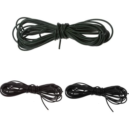 2pcs 5m Rig Tube Sleeve 1mm Pretend Fishing Lines Fishing Tools for Carp Fishing Brown Green