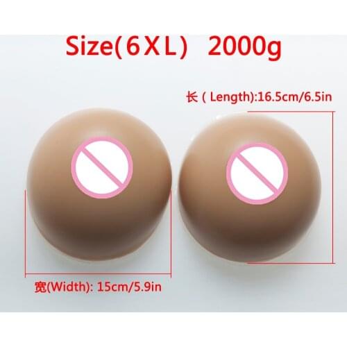 2000g F CUP Women Silicone Fake Breast Forms Full Boobs Enhancer Cross Dresser Artificial Silicone Breast Forms Fake Boobs