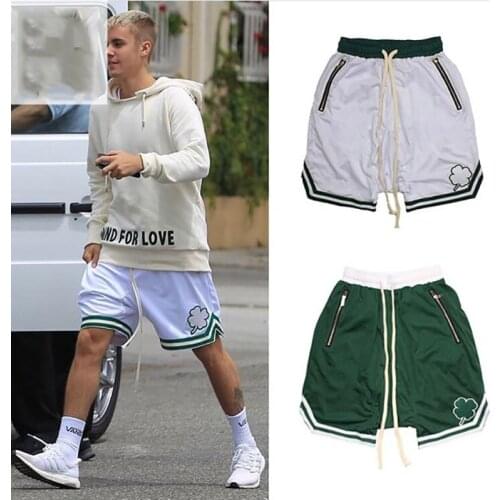 2021 European And American Summer Street Trend Fashion Shorts Mens Fitness Sports And Leisure Five-Point Pants Basketball Pants