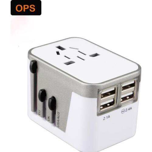 5V2400mah International Travel Plugs Adapter Universal Charger Adapter with Dual USB Port Worldwide Electrical Socket UK EU AU