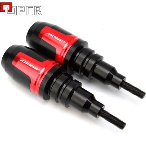 CB500F logo CNC Frame Sliders Crash Pad Falling Protector Guard For HONDA CB500F CB 500 F 2013-2020 protection Sliders cover