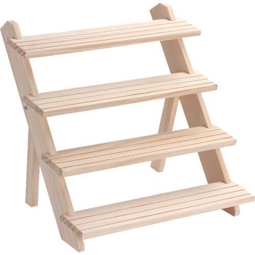 2019 New Jewelry Display Tray Pendant Earrings Rings Display Blocks Solid Wood Jewelry Display Holder 2/3/4 Layers