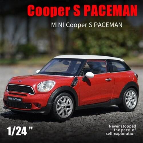 1:24 BMW MINI Cooper S Paceman Alloy Car Model Diecast Metal Toy Vehicles Car Model High Simulation Collection Children Toy Gift