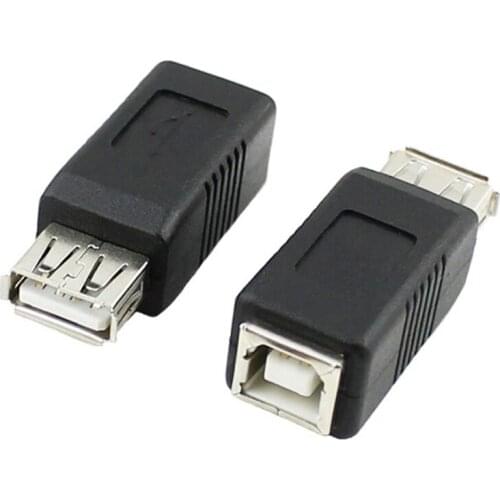 NEW USB Type A Female to Printer Scanner Type B Female Adapter Adaptor Converter Connectors Accessories Wholesale