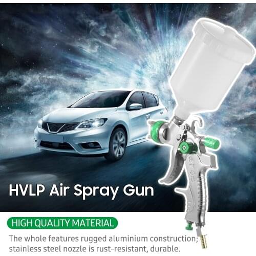 Gravity Feed Air Spray Gun HVLP Sprayer Paint Gun with 600ML Cup 1.4mm 1.7mm 2.0mm Nozzle for Painting Car Furniture Wall