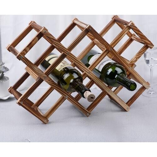 Bottle Holder Red Wine Rack 4/5/6/10 Mount Bar Display Shelf Folding Rack Drink Bottle Holders bar accessories