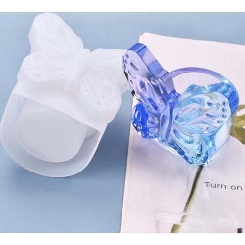 Transparent Silicone Mould Dried Flower Resin Decorative Craft DIY Butterfly Storage Box Mold Epoxy Resin Molds For Jewelry