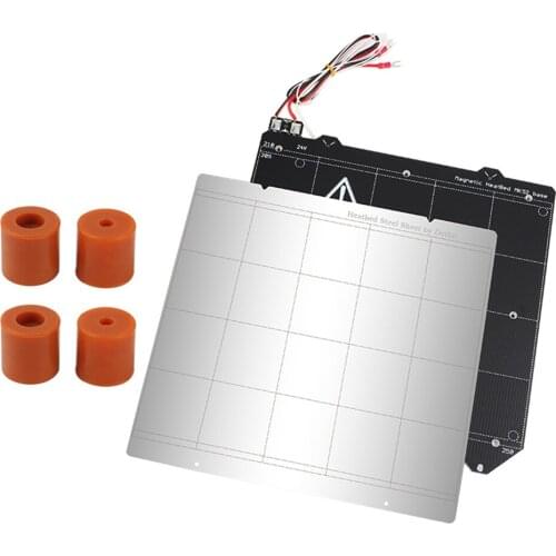 24V PRUSA i3 MK3 MK3S up to 130°C continuous Heated Bed spring steel plate