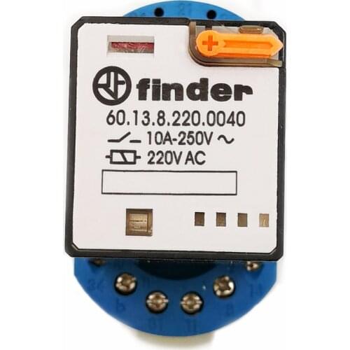 60.13 Finder Relay with Base 220VAC Mini Electromagnetic Relay Finder Relay 60.13 General Purpose Relay