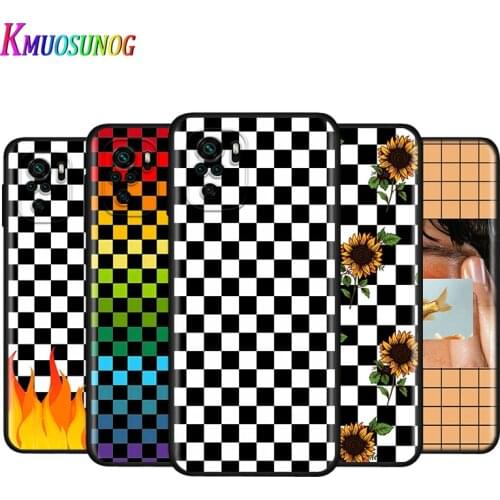 Silicone Cover Black And White Chess For Xiaomi Redmi Note 10 10S 9T 9S 9 8T 8 7 7S 6 5A 5 4 4X 5G Pro Max Phone Case