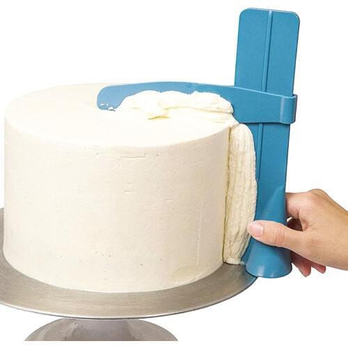 Cake Scraper Smoother Adjustable Fondant Spatulas Cake Edge Smoother Cream Leveling Device DIY Baking Tools Cakes Pastry Spatula