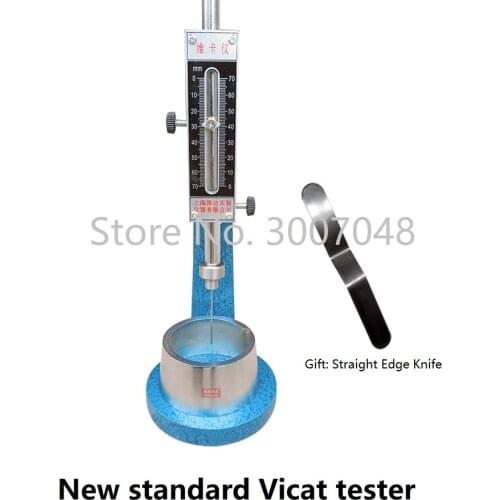 New standard Vicat tester, cement consistency and setting time tester, Gift Vicat straight edge cutter