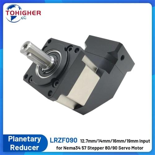 Nema34 Right-angle Precision Planetary Reducer 90 Degree Rotation Angle for Nema34 57 Stepper 750W 80/90 Servo Motor 8Arcmin