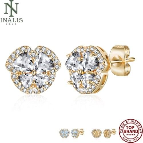 INALIS Three Color Earrings Personality Fashion Jewelry Push-Back Creative Design Vintager Earring Bulk Birthday Gift Hot Sell