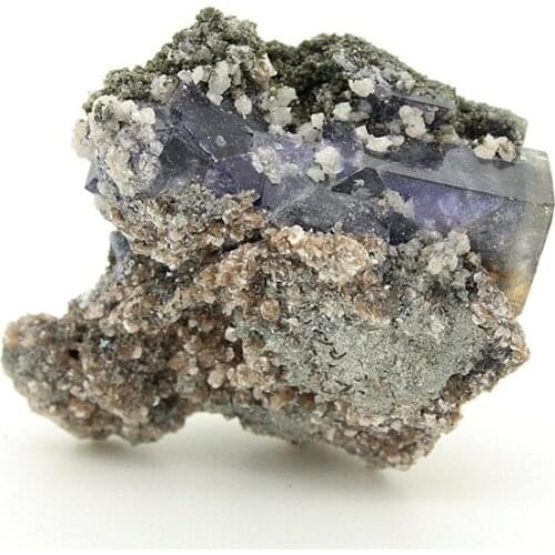 Yaogangxian produce mica purple fluorite mineral specimens teaching specimens small ornaments favorites Extraordinary Gifts