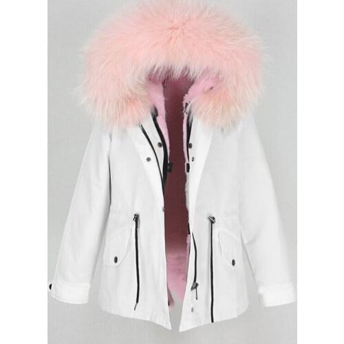 Brand 2020 Women Waterproof Parka Real Fur Coat Winter Jacket Women Natural Raccoon Fox Fur Collar Hood Thick Liner Outerwear