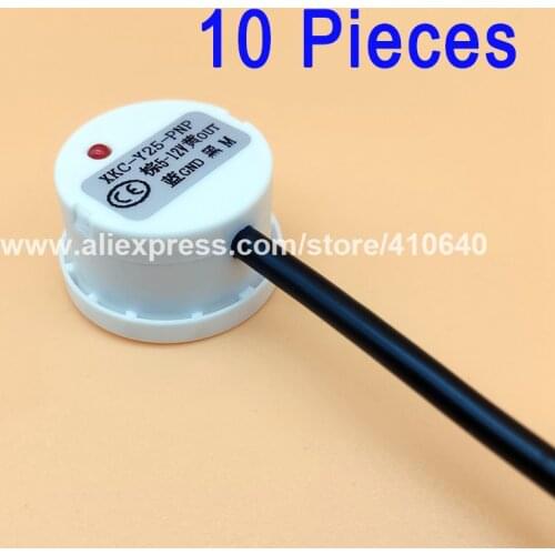 10 Pieces XKC-Y25-PNP 5 to 12 V Contactless Water or Liquid Level Switch Level Detector Outer Adhering Level Sensor PNP Output