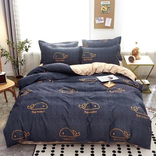 2021New bed set bedding king size bedding set cute bed sheets black and white bedding set beauty and the beast bedding