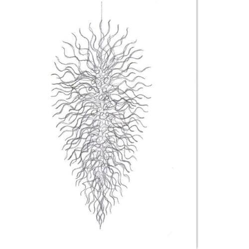 Aritistic Rattan Chandelier Hanging Blue Blown Glass Chandelier from China