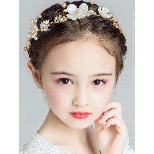Girls perform birthday gift hair accessories princess bride wedding headband accessories
