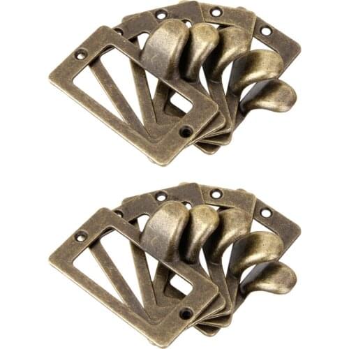 Antique Cupboard Cabinet Cup Drawer Furniture Card Frame Pull Handle L Pack of 10