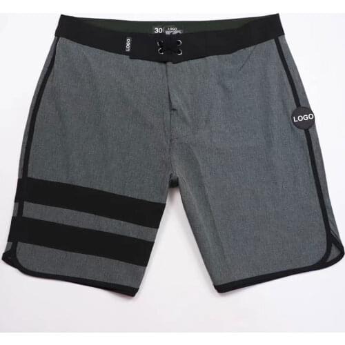 2021 Quick Dry Waterproof Bermuda Mens Shorts Phantom Beach Shorts Elastic Spandex Surf Boardshorts Swimwear Fitness Gym Trunks