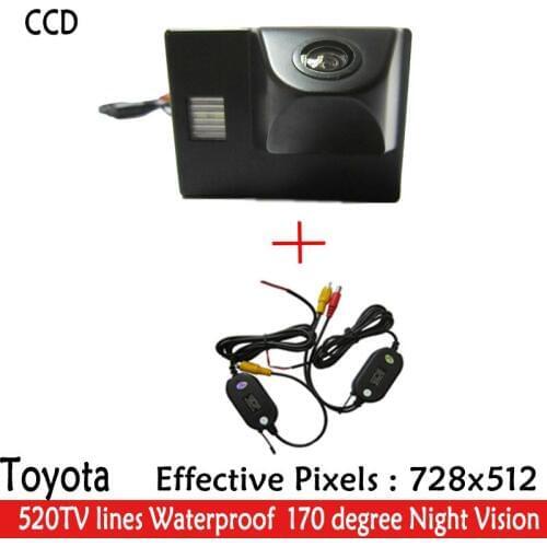 CCD HD Waterproof Parking Monitors System, LED Night Vision 170 Car Rear View Camera for OYOTA Land Cruiser LC 100 120 4500 4700
