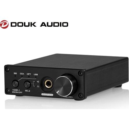 Douk Audio HiFi Dual ES9038Q2M USB DAC Coaxial / Optical Digital to Analog Converter D/A Audio Adapter Headphone Amplifier