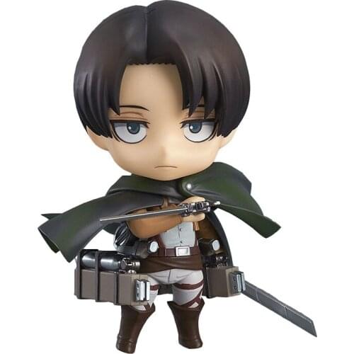 Anime Q Clay Attack on Titan Levi 390# PVC Action Figure Model Japan Anime Figure Collectible Toy Doll Gifts