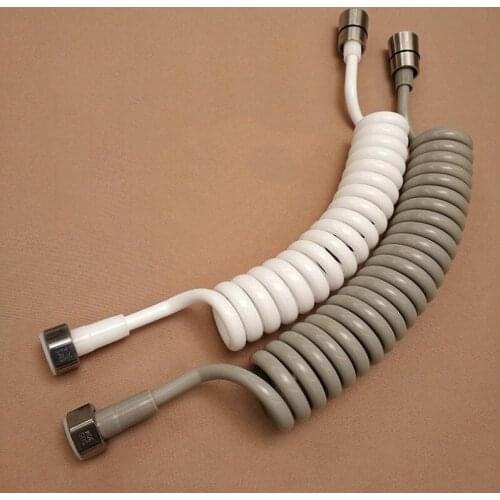 Spring Flexible Shower Hose for Water Plumbing Toilet Bidet Sprayer Gun Telephone Line Plumbing Hose bathroom Accessories