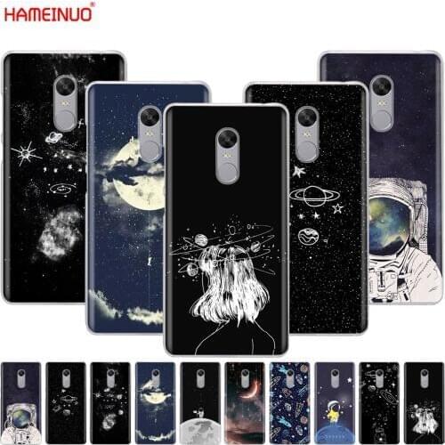 HAMEINUO Space Love Sun And Moon Star drawing Cover phone Case for Xiaomi redmi 5 4 1 1s 2 3 3s pro PLUS redmi note 4 4X 4A 5A