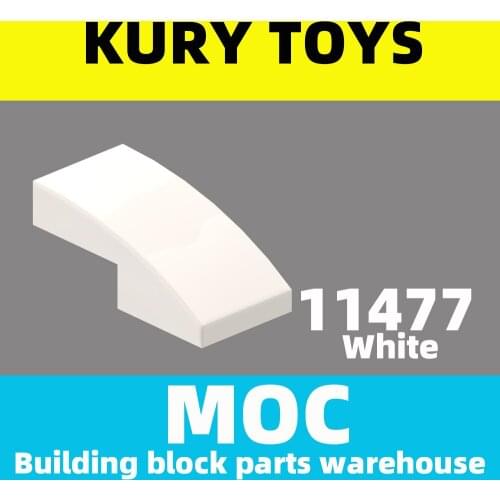 Kury Toys DIY MOC For 11477 Building block parts For Slope, Curved 2 x 1