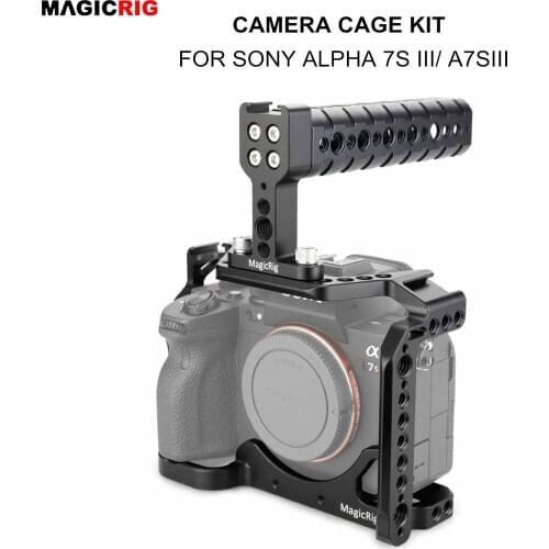 MAGICRIG A7SIII Camera Cage with Top Handle Grip for Sony Alpha 7S III / A7SIII / A7S3 /A7S III