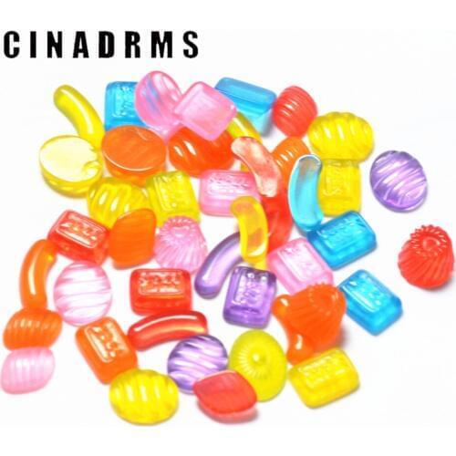 Hot selling 30PCS/Pack Janpanese shokugan Assorted Styles and Colors,Resin Flatback Candy Toys,candy cabochons