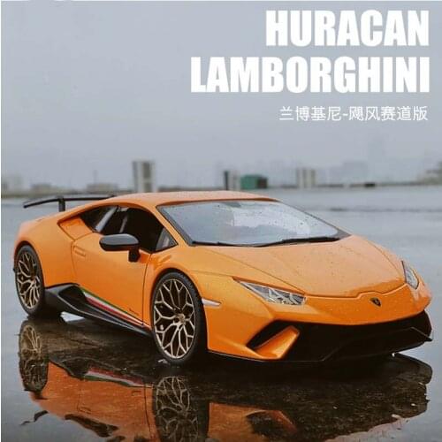 Bburago 1：24 Lamborghini Hurricane Track Sports Car Model Alloy Simulation Toy Adult Collection And Display Toys