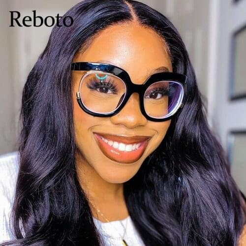 Oversized Square Optical Glasses Frames Women Fashion Anti blue light Clear Lens Eyeglasses Spectacle Frame Prescription Glasses