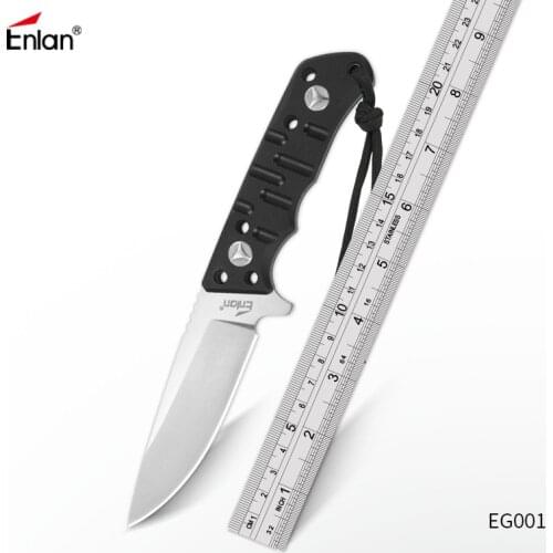 Enlan EG001 VG10 Fixed Blade Knife Full Tang Design G10 Tactical Knife Camping Survival Utility Hunting Bushcraft Fixed Knives