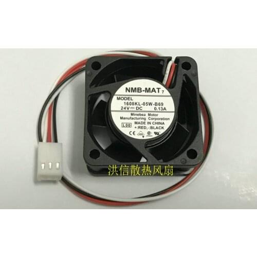 Original 4020 1608KL-05W-B69 DC24V 0.13A 40*20MM numerical control machine fan
