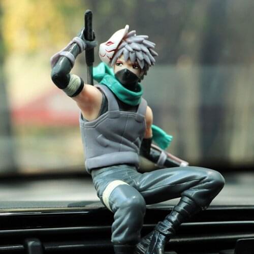 Anime Naruto Figure Hatake Kakashi Figures NARUTO Action Figure Accessories Car Ornaments Cartoon Cool Kids Toys Birthday Gifts