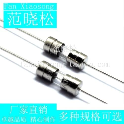 3.6*10mm Take the lead Glass fuse tube 3.6x10mm 250V 0.1A 0.25A 0.5A 0.63A 0.75A 1A 2A 3A 3.15A 4A 5A 6.3A 8A 10A 12A 15A 20A