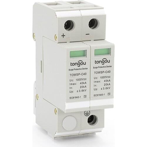SPD DC 1000V 20KA~40KA House Surge Protector Protective Low-voltage Arrester Device