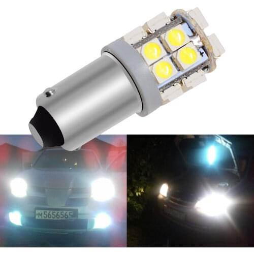 1Pcs White Ba9s T4w 20smd 3528 1210 Car Marker Led Interior Reading License Plate Dome Light Tail Bulb Parking Lamps Gauge Light