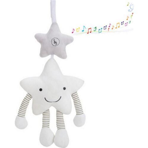 Baby Toys for Stroller Music Star Crib Hanging Newborn Mobile Infant Rattle on The Bed Baby Plush Educational Toys For Children