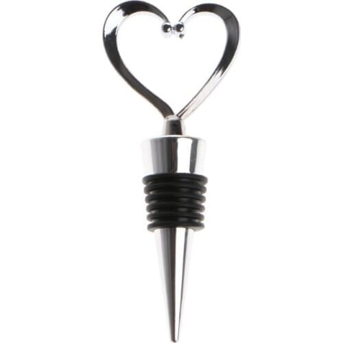 Elegant Love Heart Shaped Twist Thread Sealed Wine Bottle Stopper For Bar G8TC
